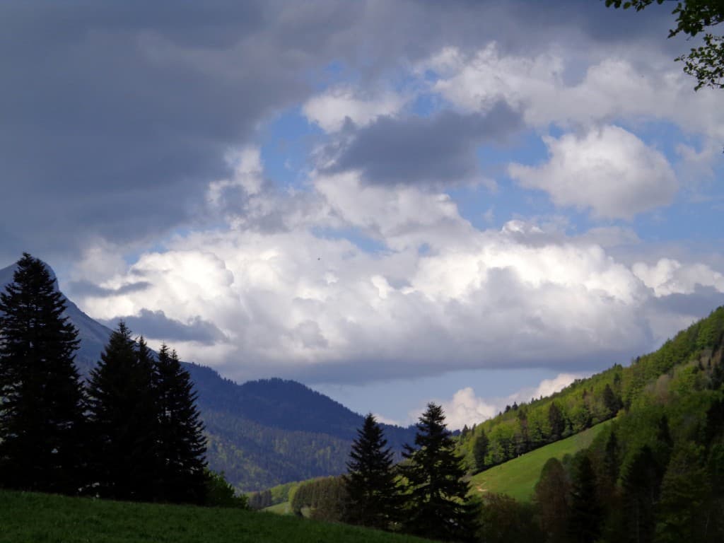 pluie sur la rotonde
