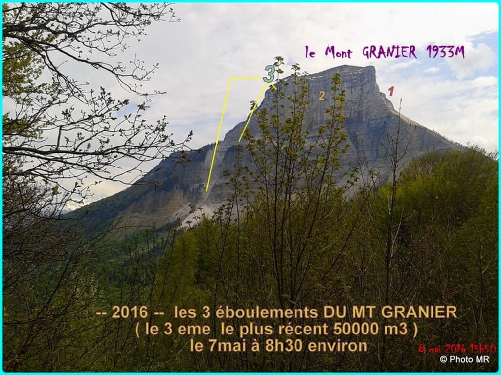 2016 Les éboulements du Mt Granier !!