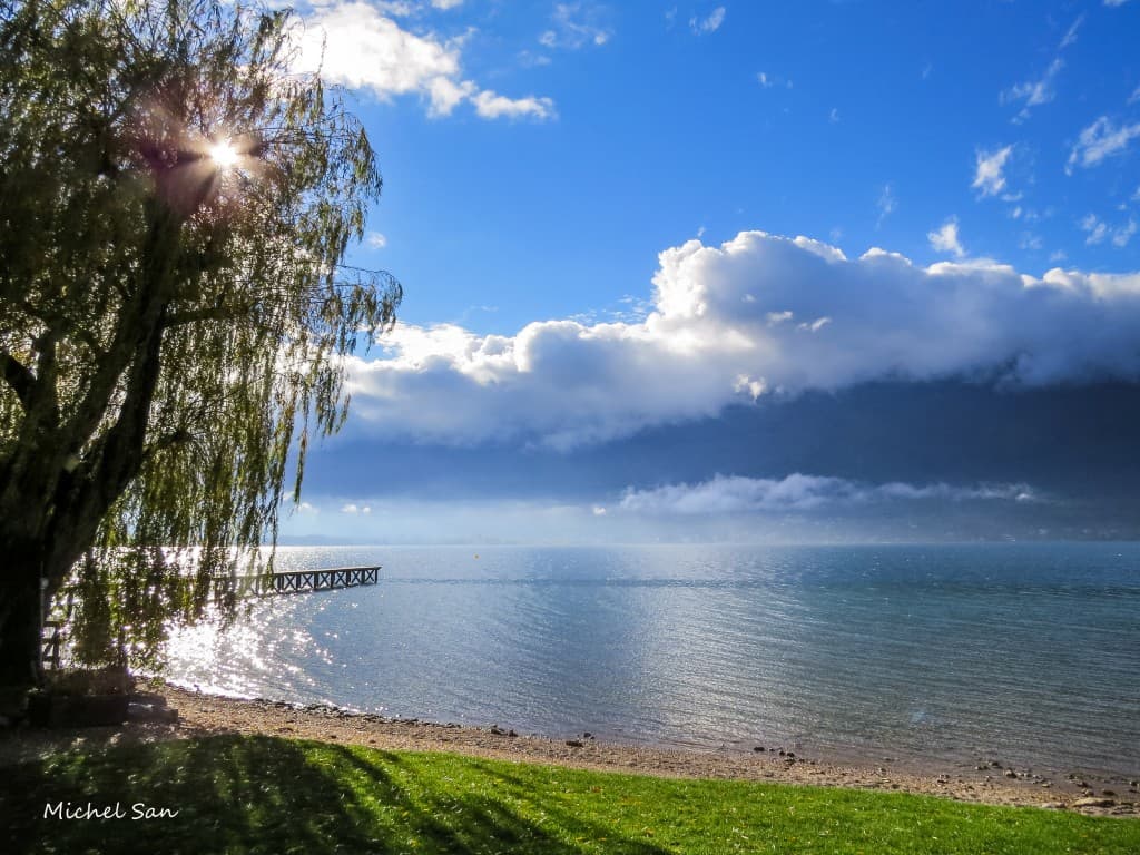 plage du Lido, lac du Bourget