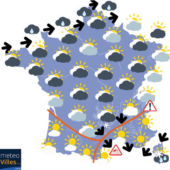 Une longue période de temps froid et très agité !!