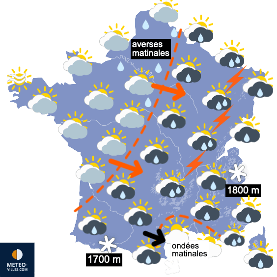 Accalmie, puis retour de la pluie à partir de mercredi