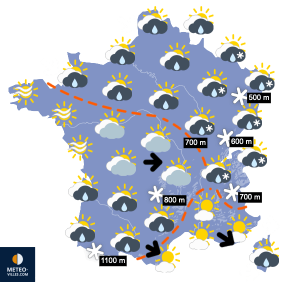 Pas d'accalmie durable sur la moitié Nord