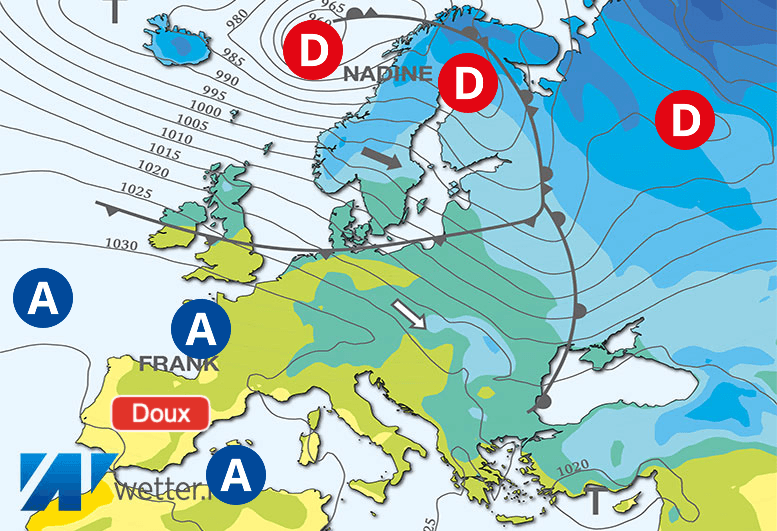 Carte de prévisions d'europe du Samedi 3 février 2024