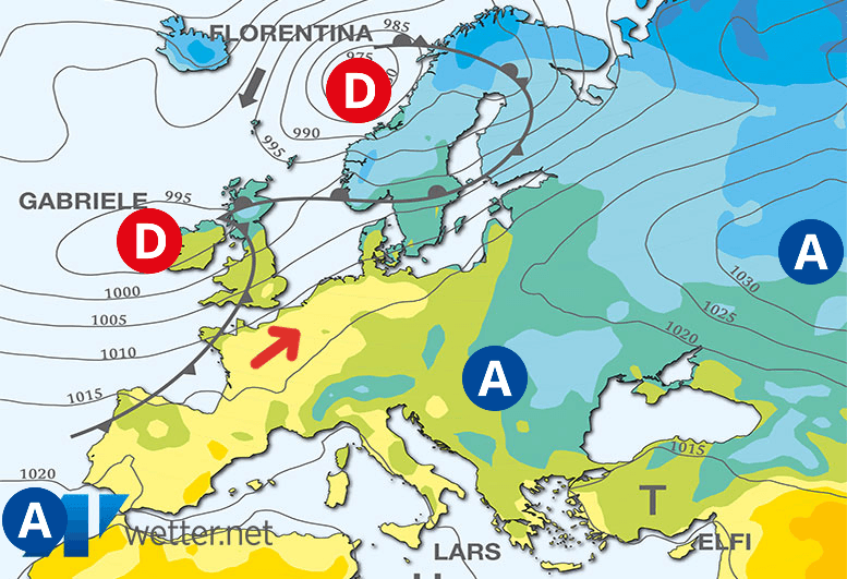 Carte de prévisions d'europe du Jeudi 14 mars 2024