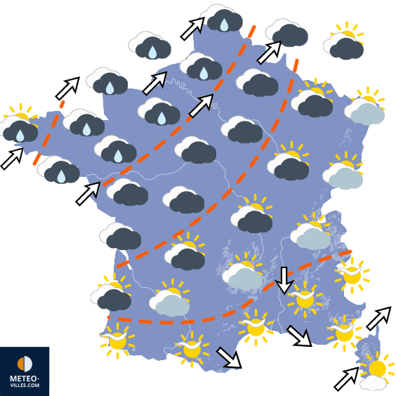 Accalmie éphémère mercredi avant le retour des averses