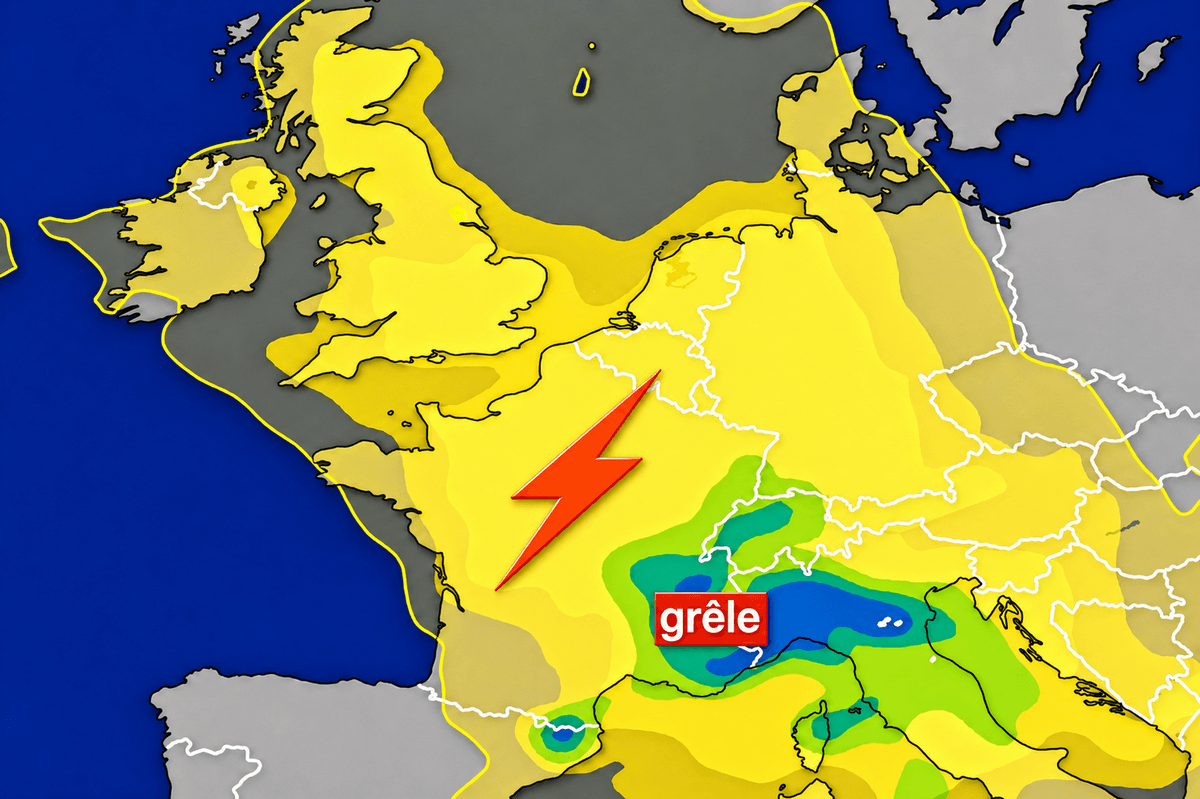 Grêle et nouveaux orages : plusieurs régions sous la menace dès ce soir et surtout demain