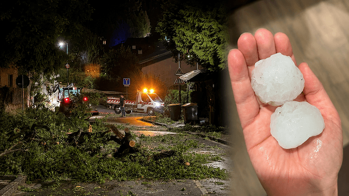 Grêle géante, rafales destructrices, possible tornade : le week-end orageux a frappé fort
