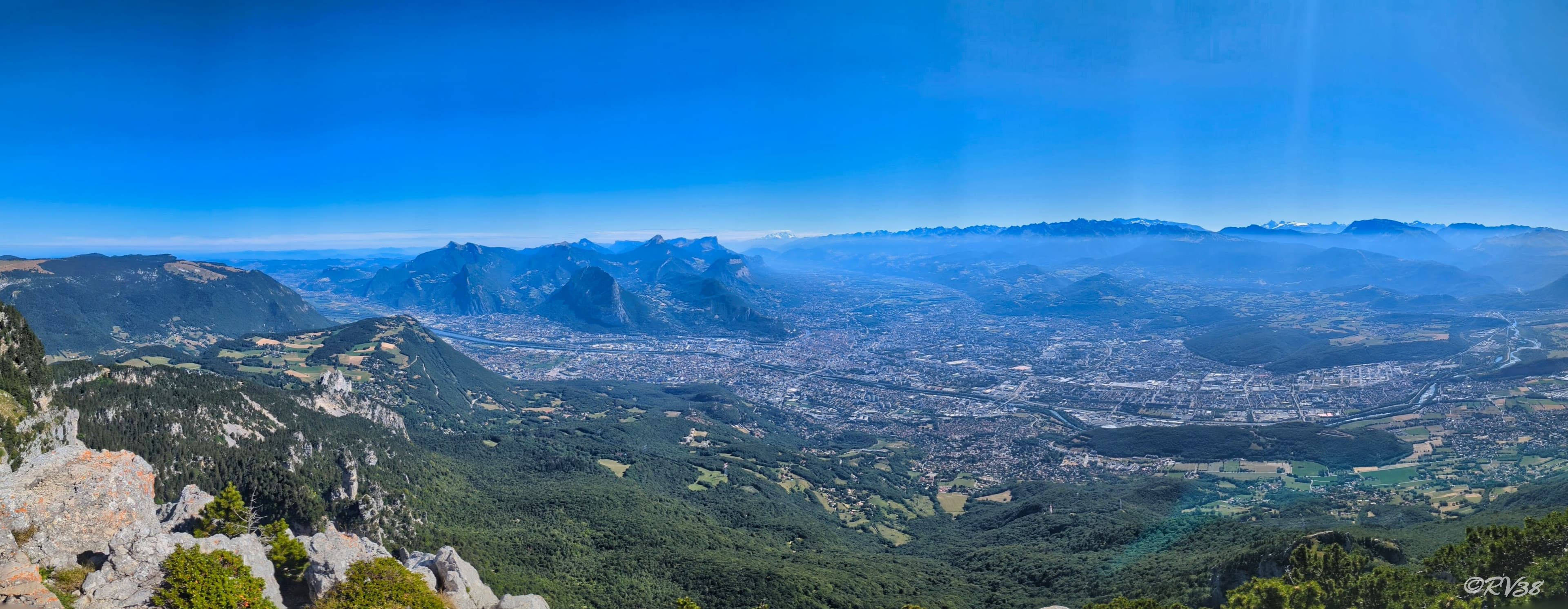 Le bassin grenoblois depuis le Vercors