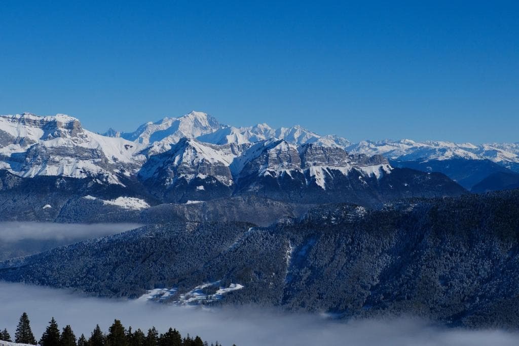 Vue sur le Mt Blanc