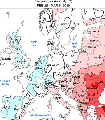 Image d'illustration pour Une relative fraîcheur perdure en France en ce mois de mars