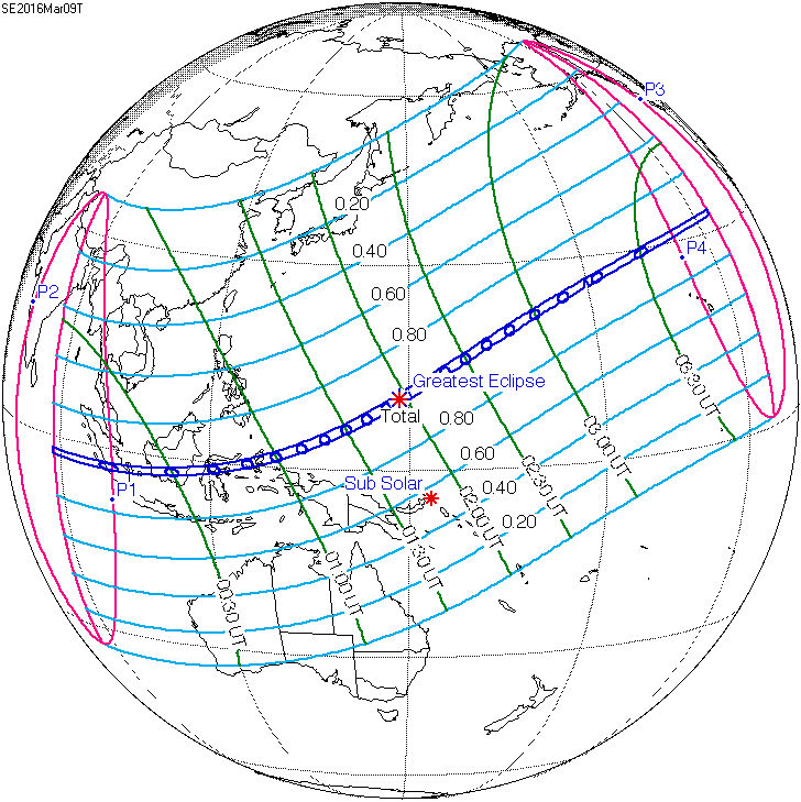 Image d'illustration pour Eclipse totale de soleil en Indonésie 