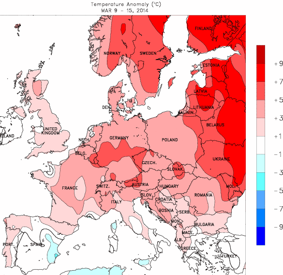 Image d'illustration pour Bilan météo hebdo : très doux et très sec sur l'Europe