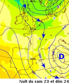 Image d'illustration pour Vers un temps durablement humide et froid - risque de neige