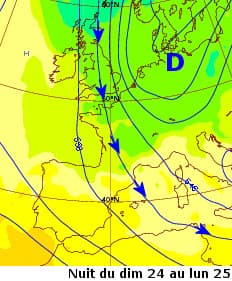 Image d'illustration pour Vers un temps durablement humide et froid - risque de neige