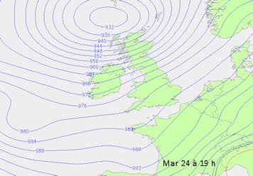 Image d'illustration pour Tempête Dirk : vers des pressions atmosphériques remarquables