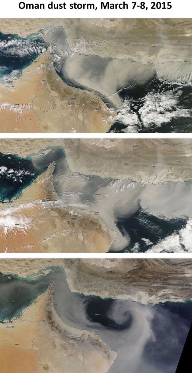 Image d'illustration pour Forte tempête de sable à Oman