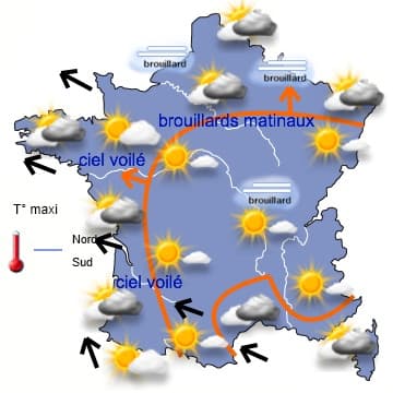 Menace de tempête sur la moitié Nord pour lundi matin 