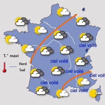 Lundi très doux, puis dégradation par l'ouest 
