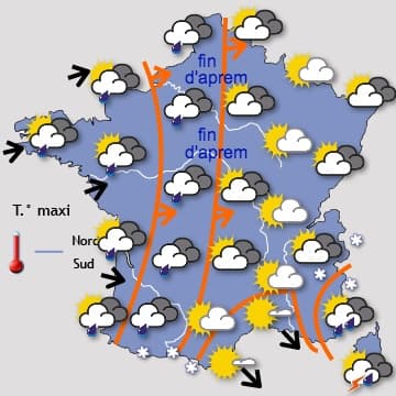 Remontée des températures, mais les averses reviennent rapidement