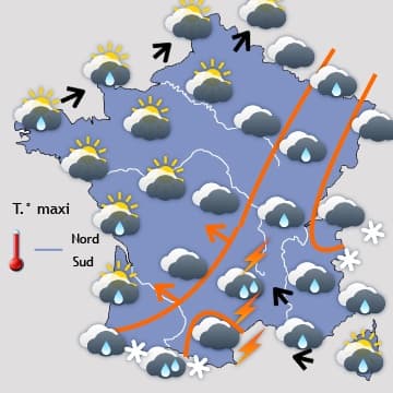 Calme au Nord, encore perturbé au Sud 
