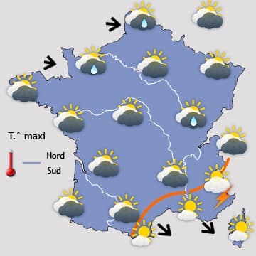 Beaucoup de pluie, de vent et de fraîcheur à partir de samedi