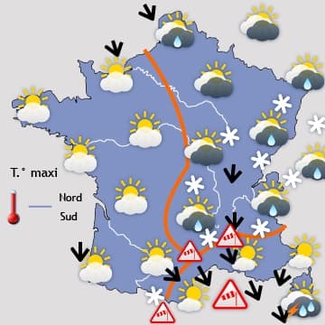 Retour au calme avec du soleil sur la moitié Sud