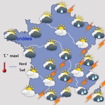 Généralement chaud et agréable, puis retour des orages 