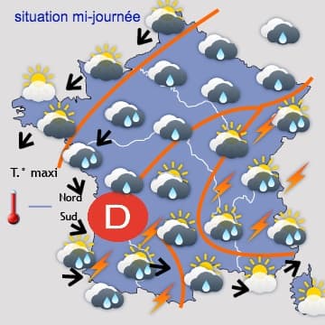 Temporairement moins lourd et moins orageux