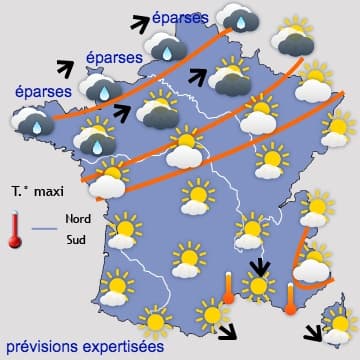 L'été revient sur la moitié Nord entre mardi et mercredi