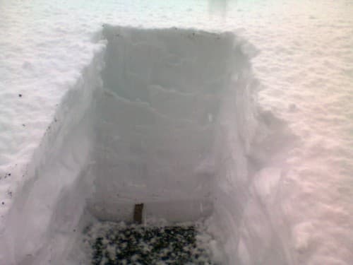 61cm à 810 m d'altitude!!