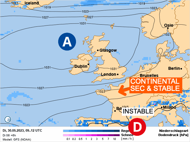 Carte de prévisions d'europe du Mardi 30 mai 2023