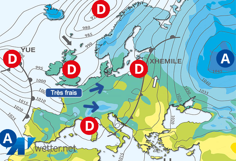 Carte de prévisions d'europe du Samedi 24 février 2024