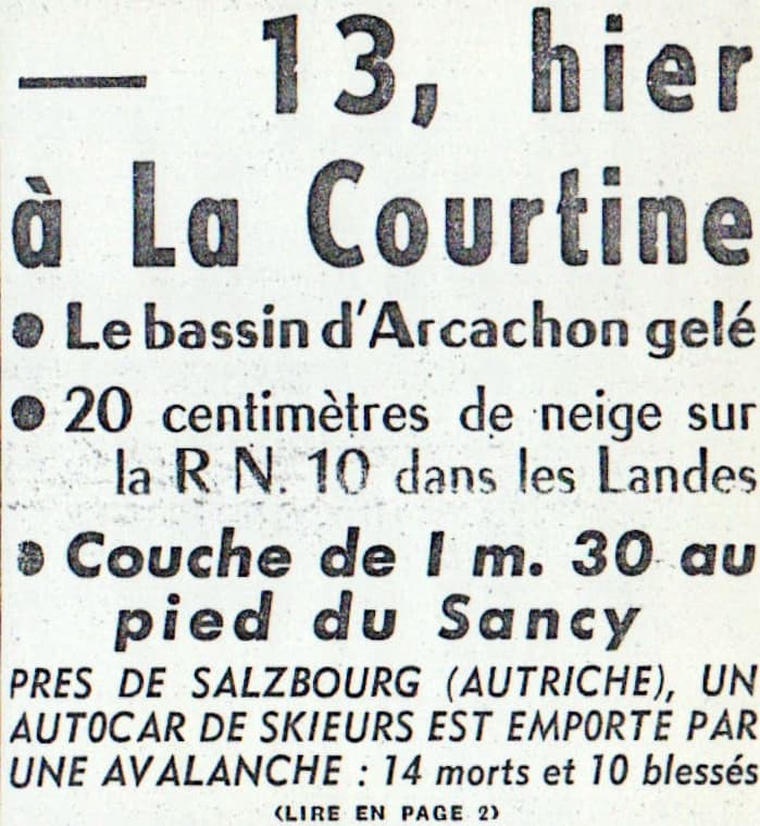 Image d'illustration pour Vague de froid tardive : quelques antécédents notables