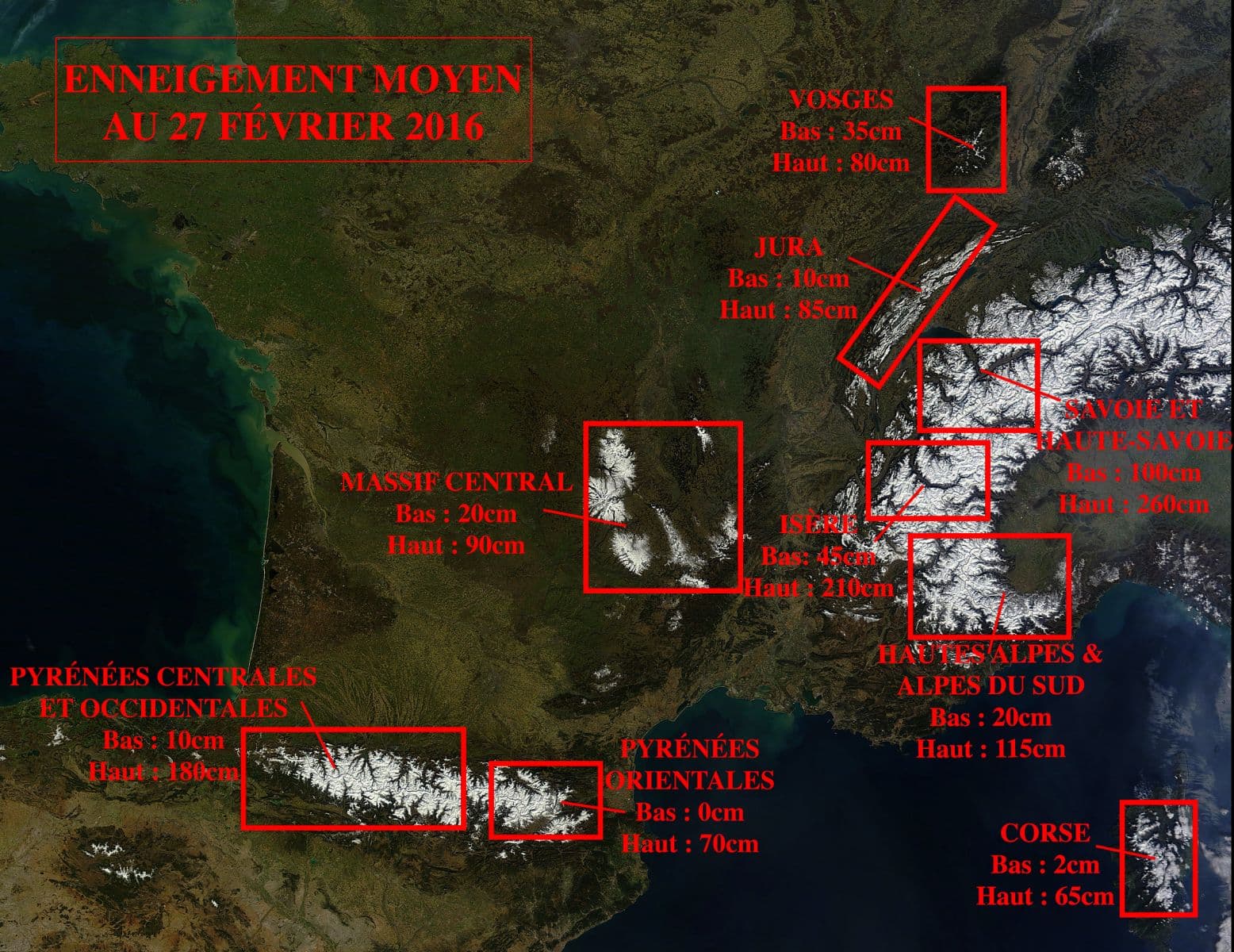 Image d'illustration pour Vacances d'hiver - Point sur l'enneigement au 27 février