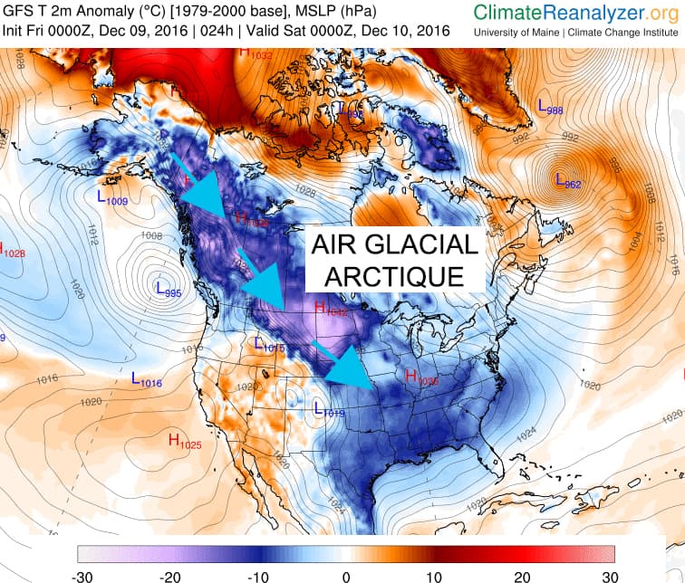 Image d'illustration pour Vague de froid intense aux Etats-Unis