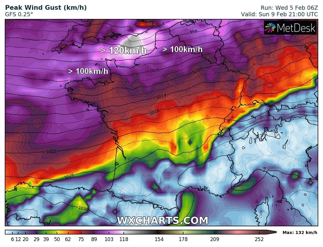 Image d'illustration pour Un risque de tempête à partir de Dimanche et surtout la semaine prochaine ?
